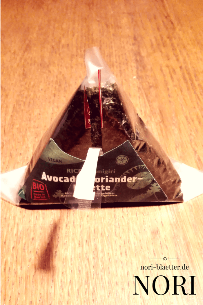 Nori Blatt in Folie Onigiri