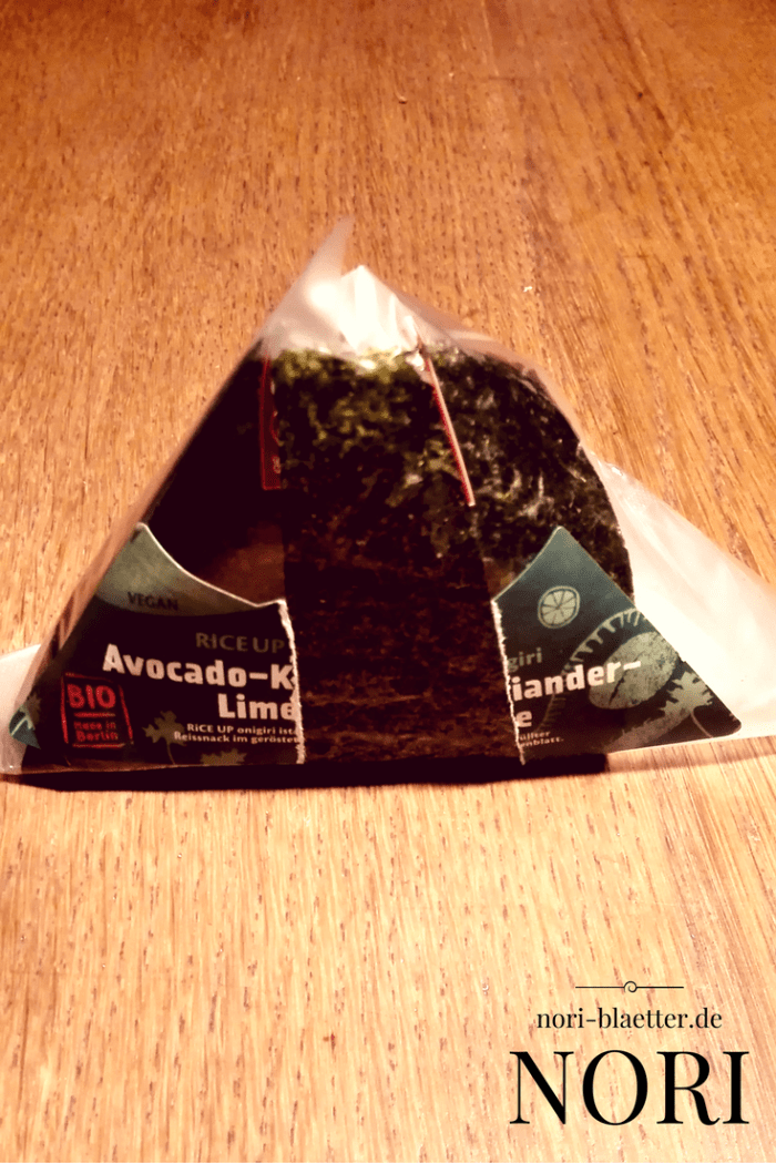 Nori Blatt in Folie Onigiri